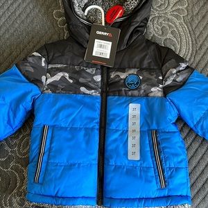 New! Toddlers reversible puffer jacket